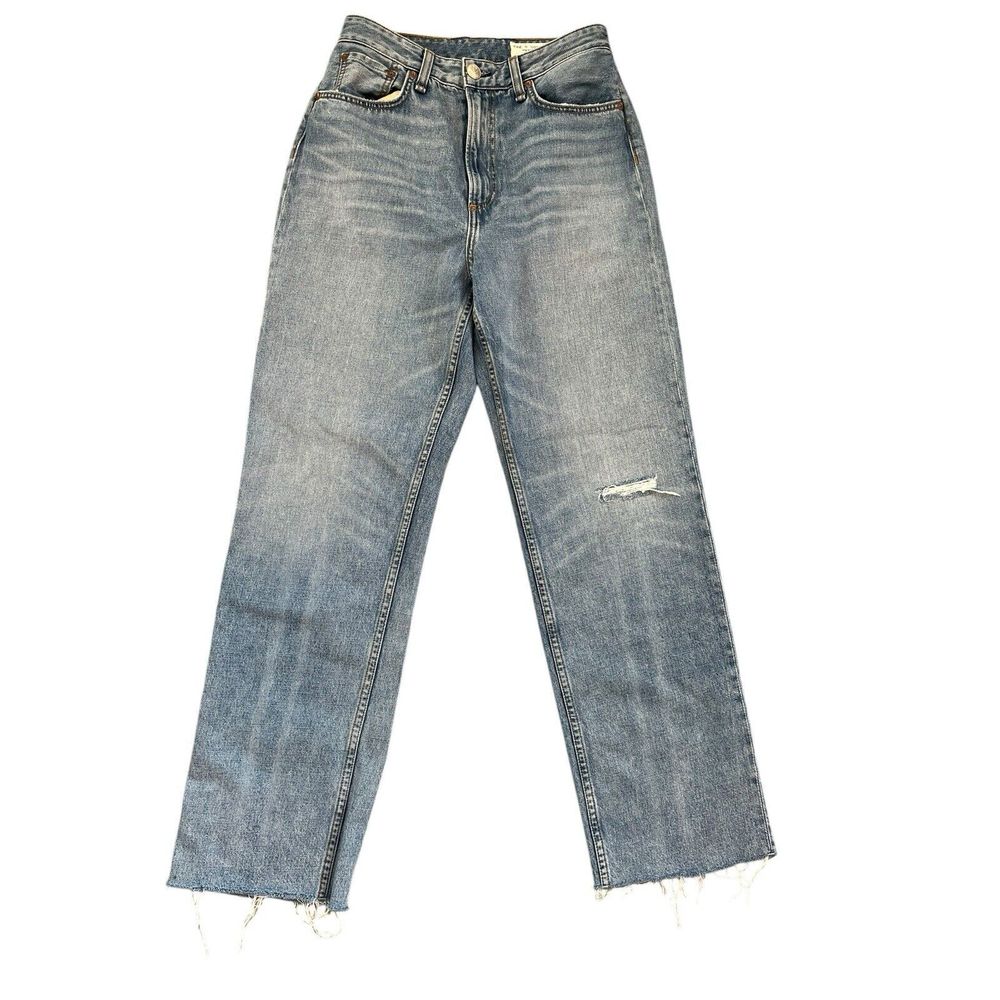 Rag & Bone Ruth Super High Rise Straight Leg Jeans Size 28